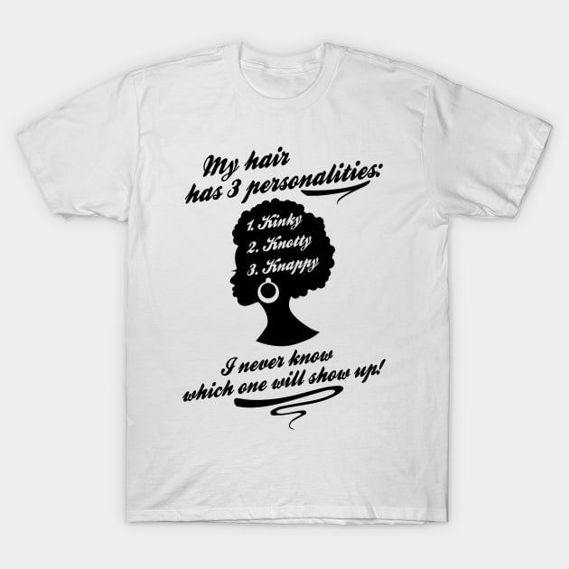 Natural hair personalities T-Shirt by KinkyRootz